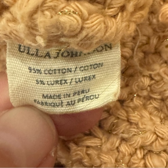 ULLA JOHNSON Isolde Puff Sleeve Pullover Sweater - Rose Pink - Size Small EUC - Picture 9 of 9